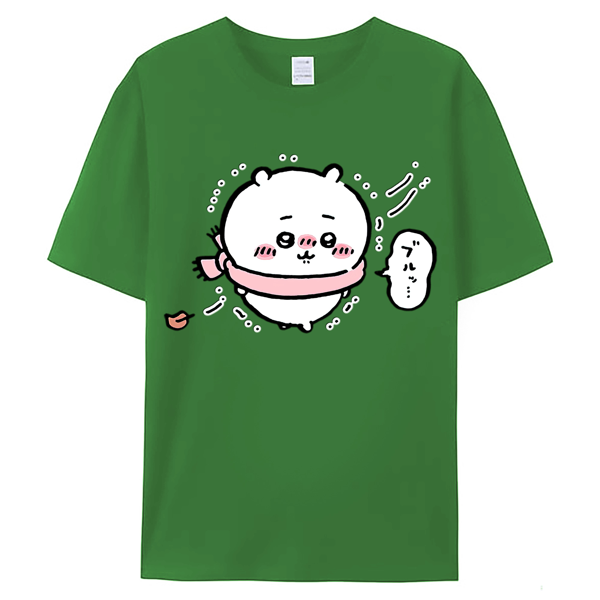 （画像用） ちいかわ ちいかわ Chii-kawa chiikawa レディースカジュアルプリントTシャツ（綿100％）